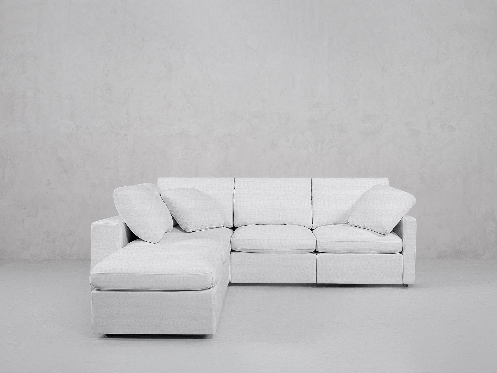 5-Seat Modular Corner Lounger Sectional (Thin Arms)