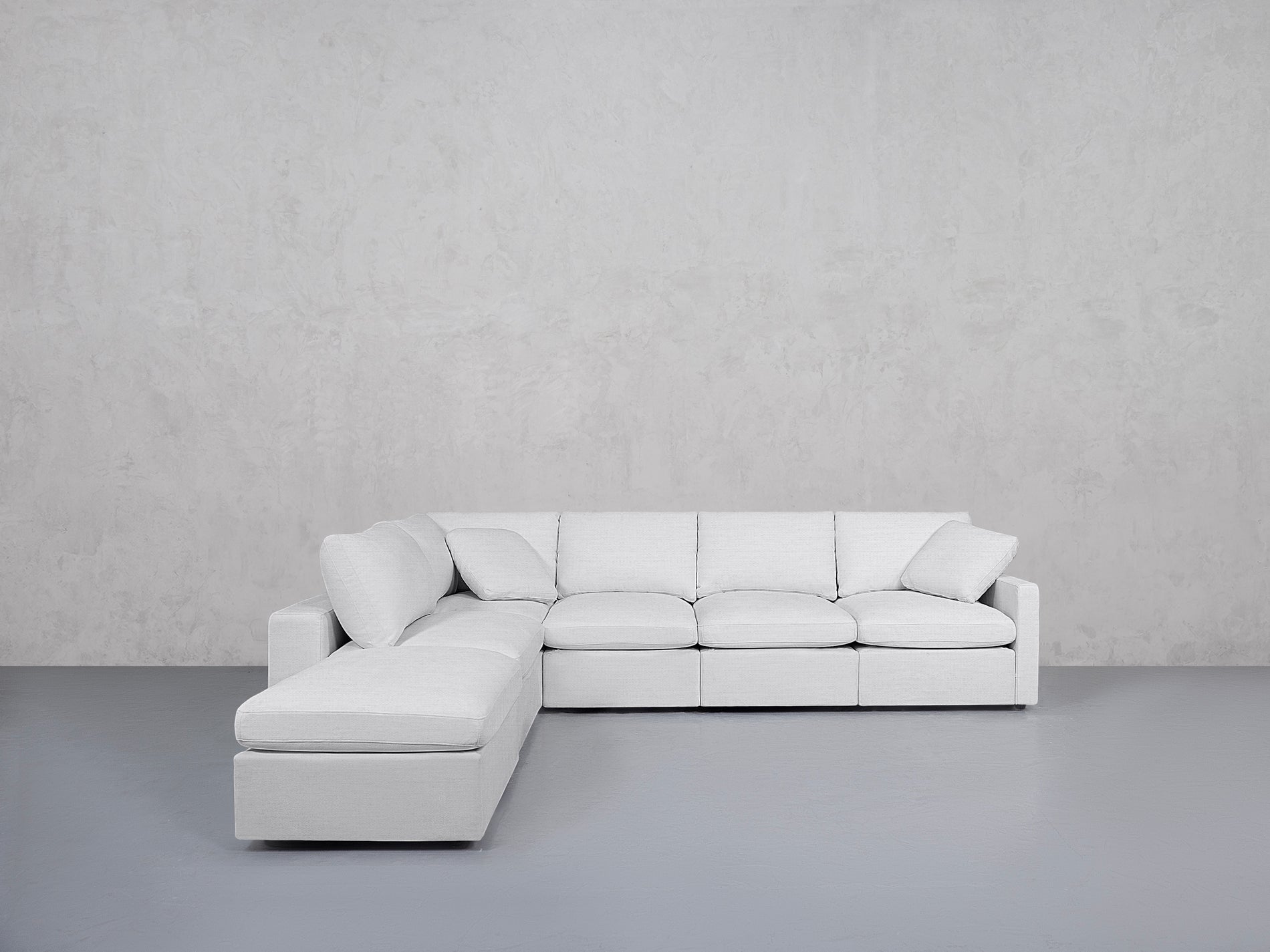 7-Seat Modular Chaise Corner Lounger Sectional (Thin Arms)