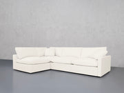 4-Seat Modular Open Corner Sectional (Thin Arms)