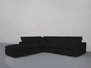 5-Seat Modular Corner Lounger Sectional (Thin Arms)