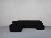 7-Seat Modular Chaise Corner Sectional (Thin Arms)