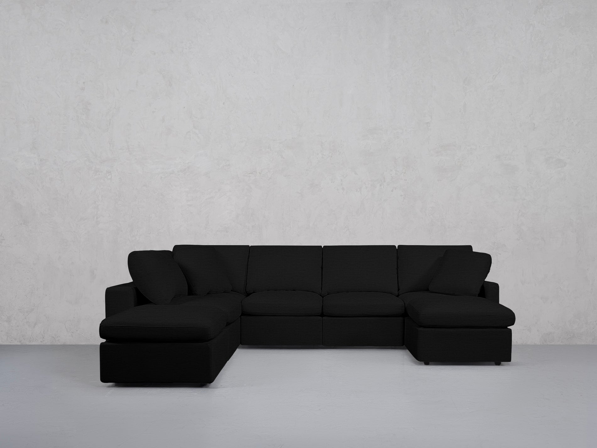 7-Seat Modular Chaise Corner Lounger Sectional (Thin Arms)