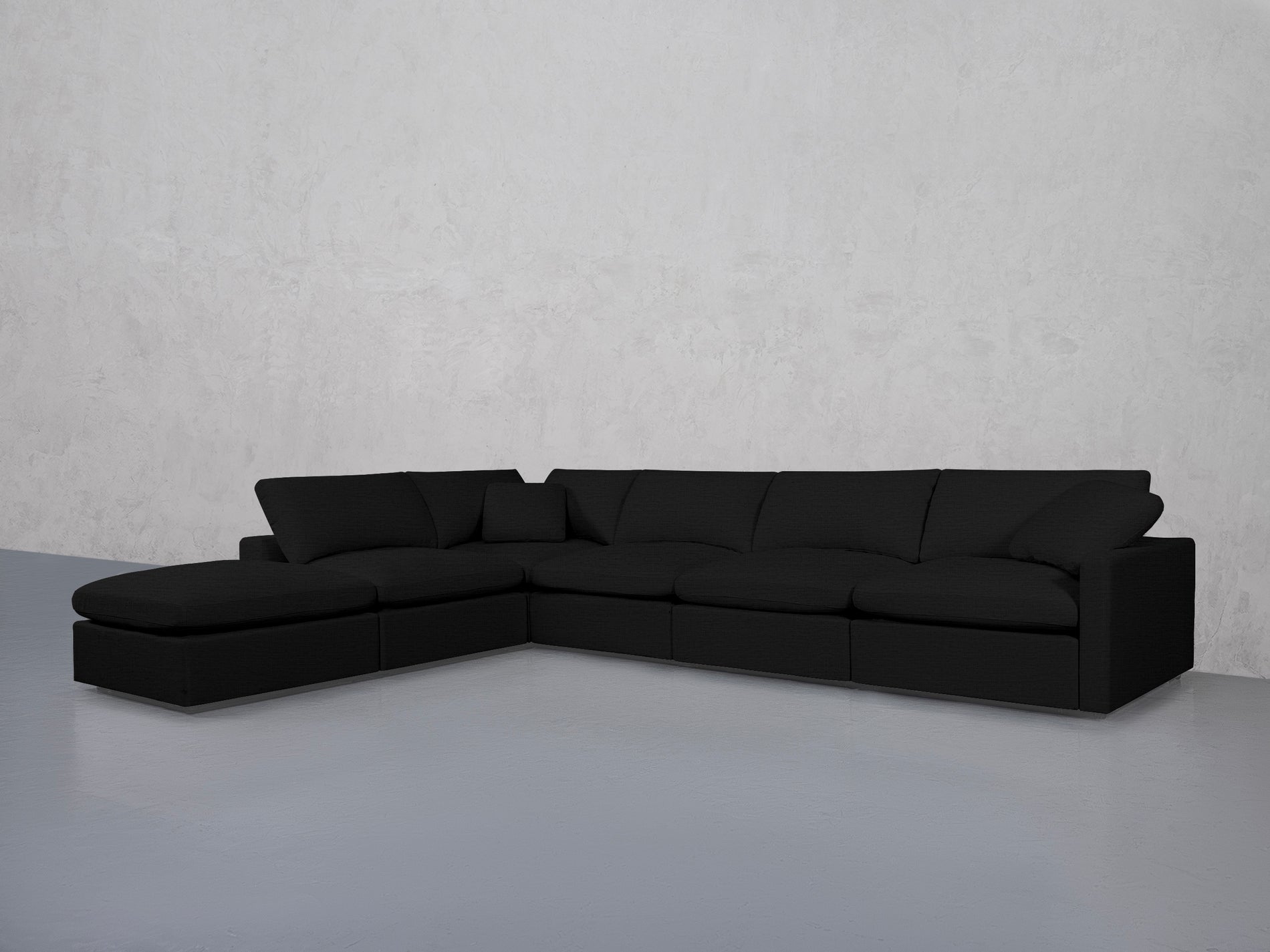 6-Seat Modular Corner Lounger Sectional (Thin Arms)