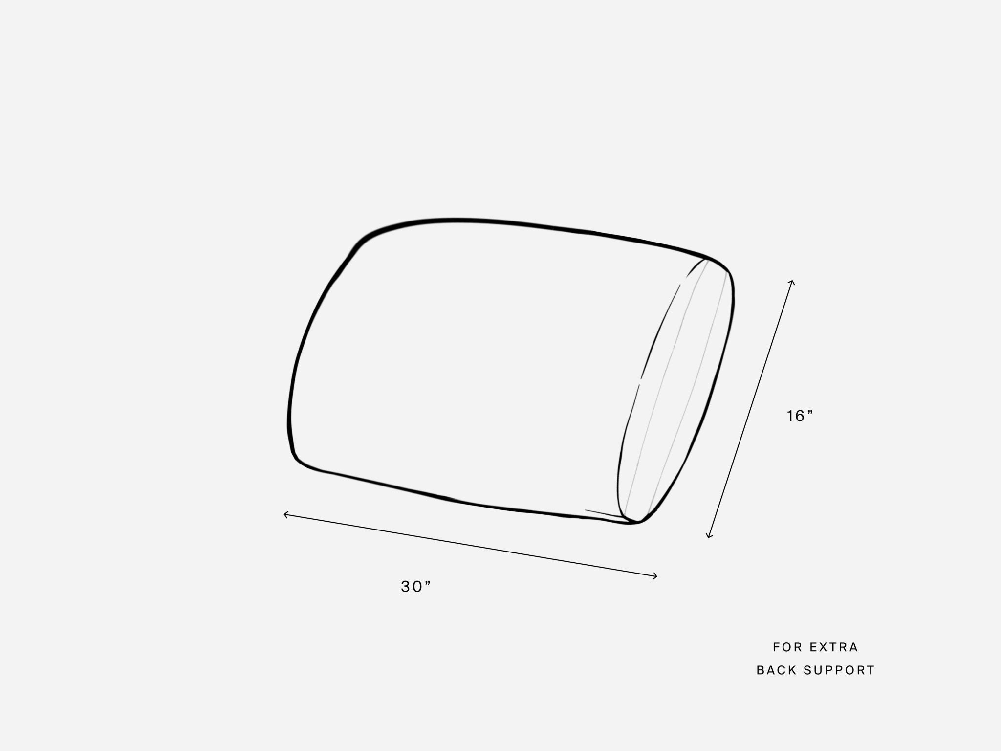 Lumbar Pillow (with Cover) – 7th Avenue