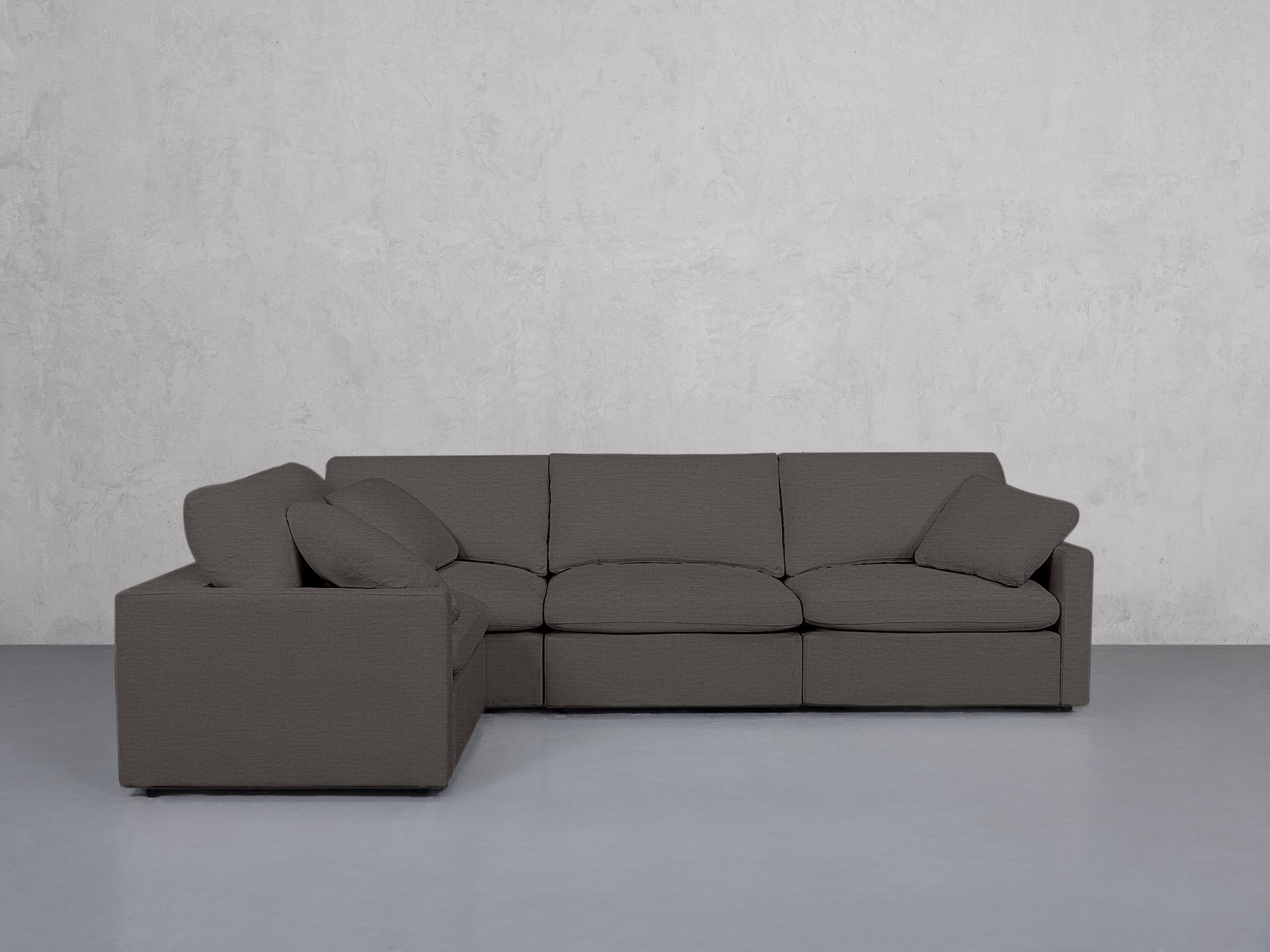4-Seat Modular Corner Sectional (Thin Arms)