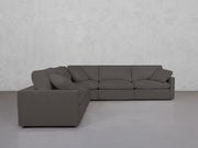 5-Seat Modular Corner Sectional (Thin Arms)