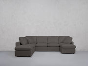 7-Seat Modular Chaise Corner Lounger Sectional (Thin Arms)