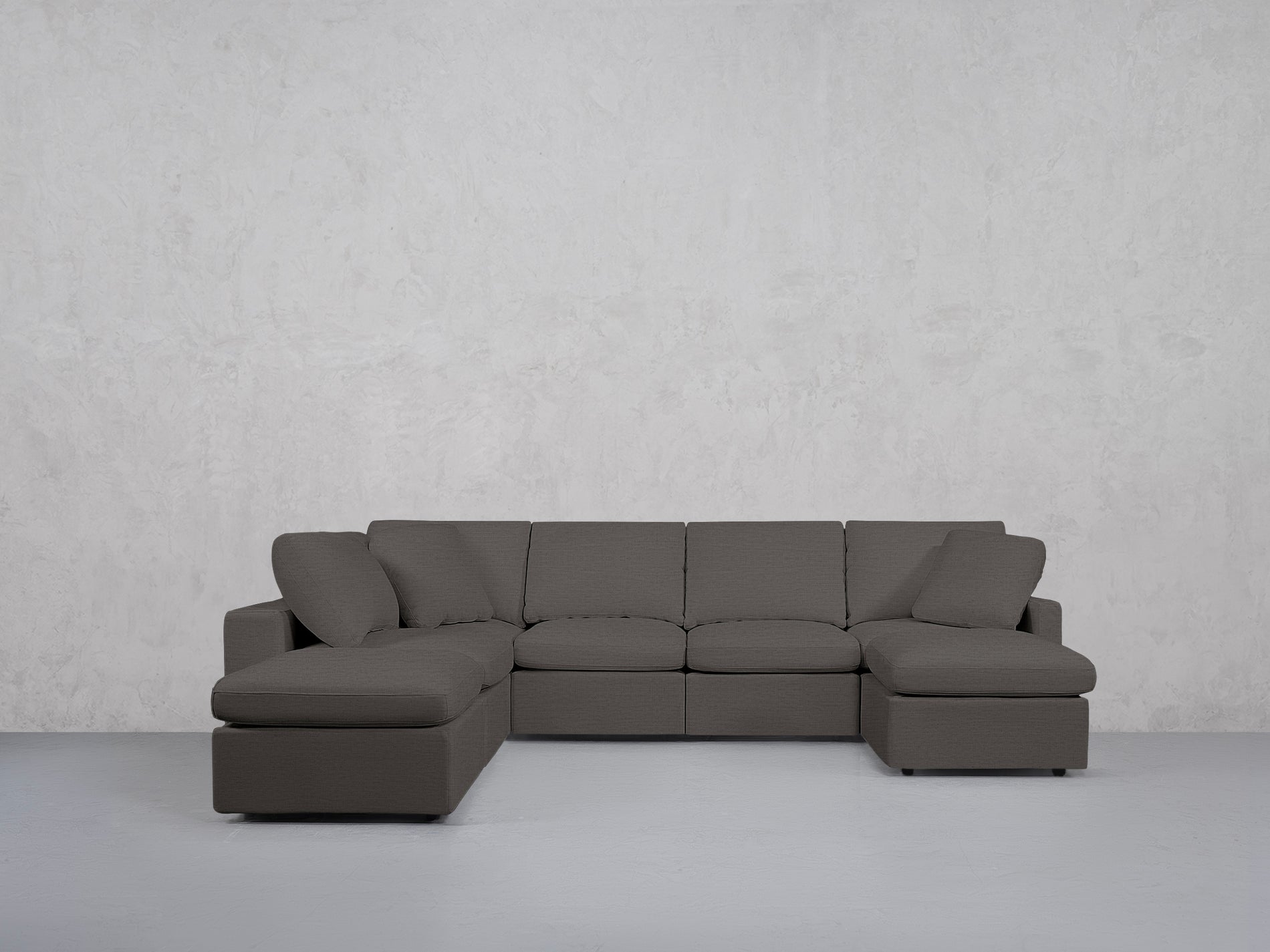 7-Seat Modular Chaise Corner Lounger Sectional (Thin Arms)