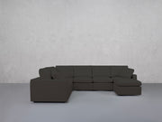 7-Seat Modular Chaise Corner Sectional (Thin Arms)