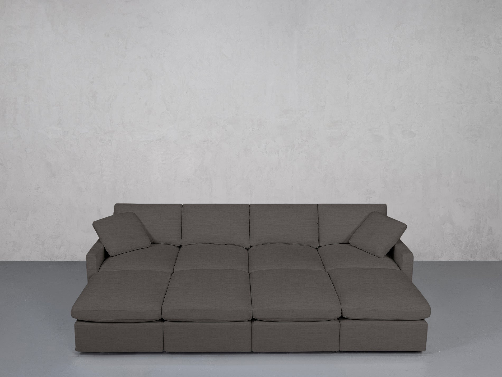 8-Seat Modular Daybed (Thin Arms)