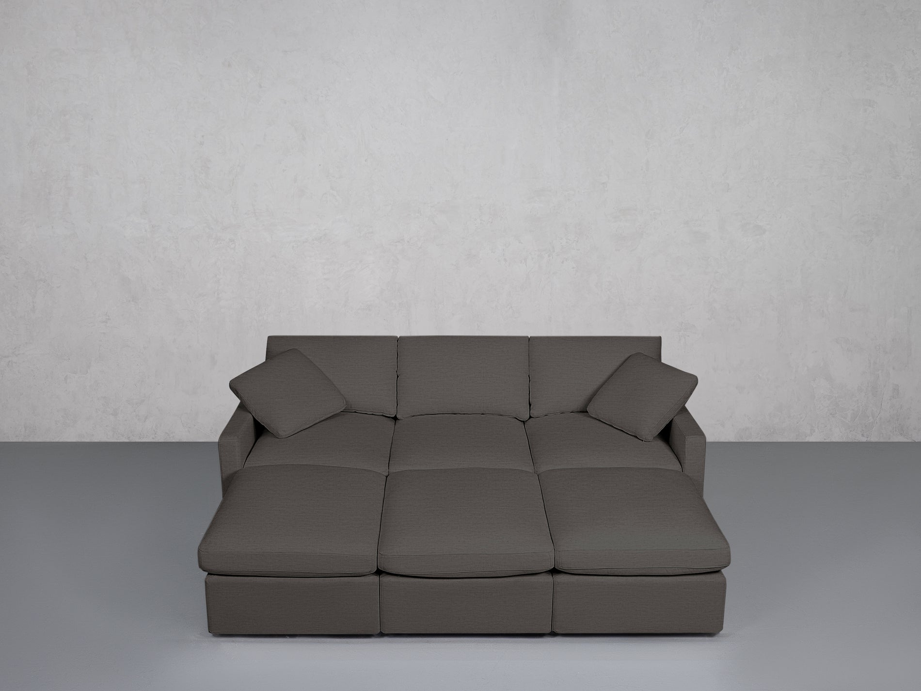 6-Seat Modular Daybed (Thin Arms)
