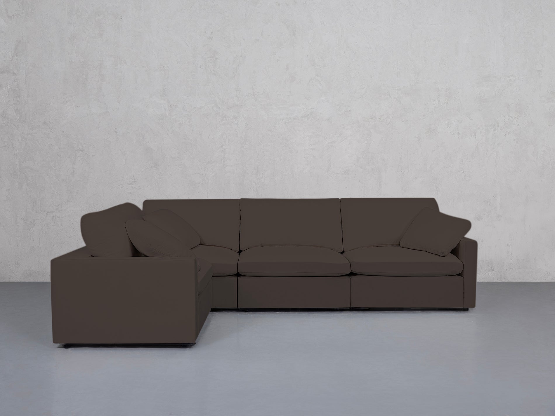 4-Seat Modular Corner Sectional (Thin Arms)
