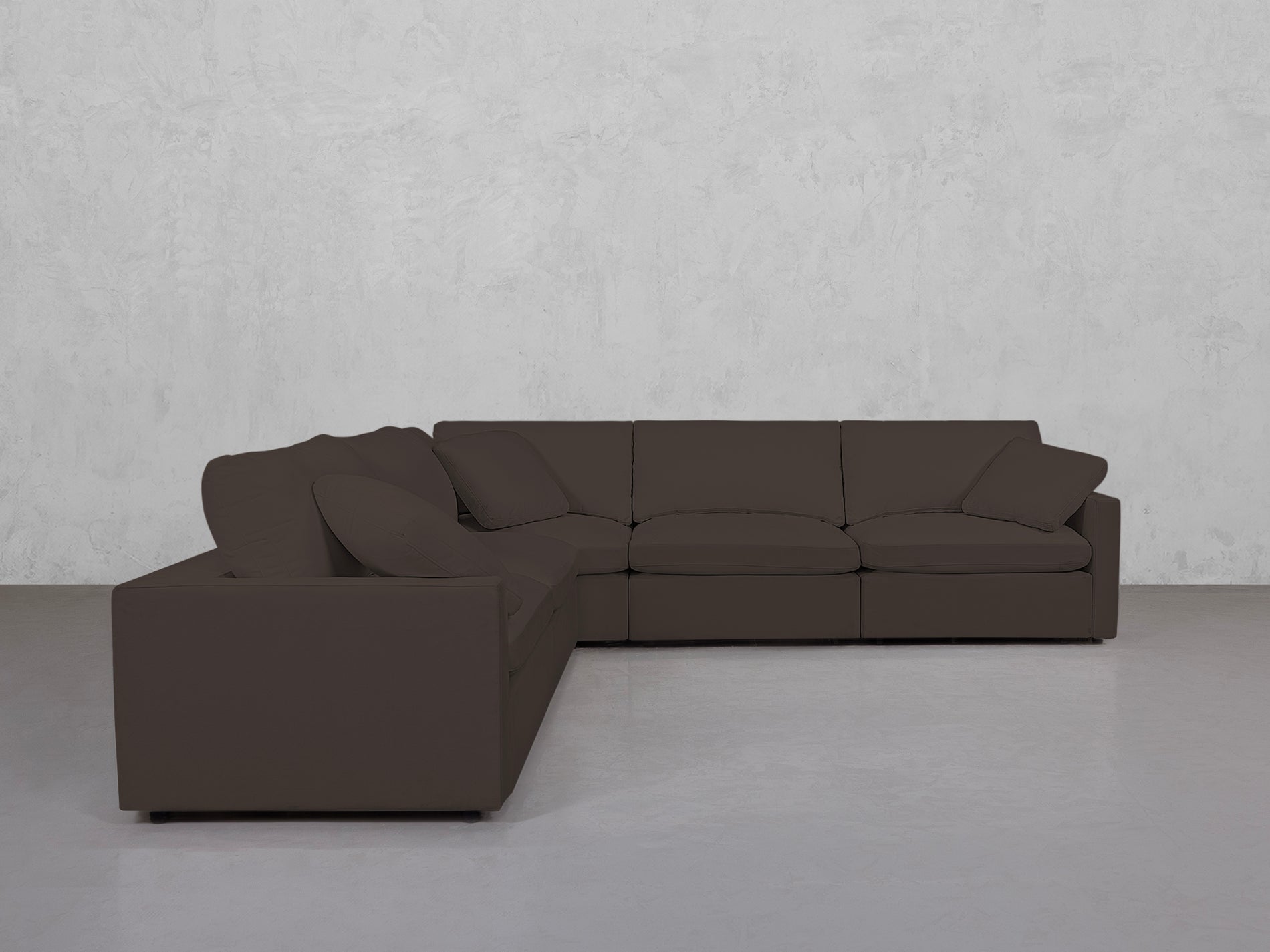 5-Seat Modular Corner Sectional (Thin Arms)