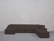 7-Seat Modular Chaise Corner Right Lounger Sectional (Thin Arm)