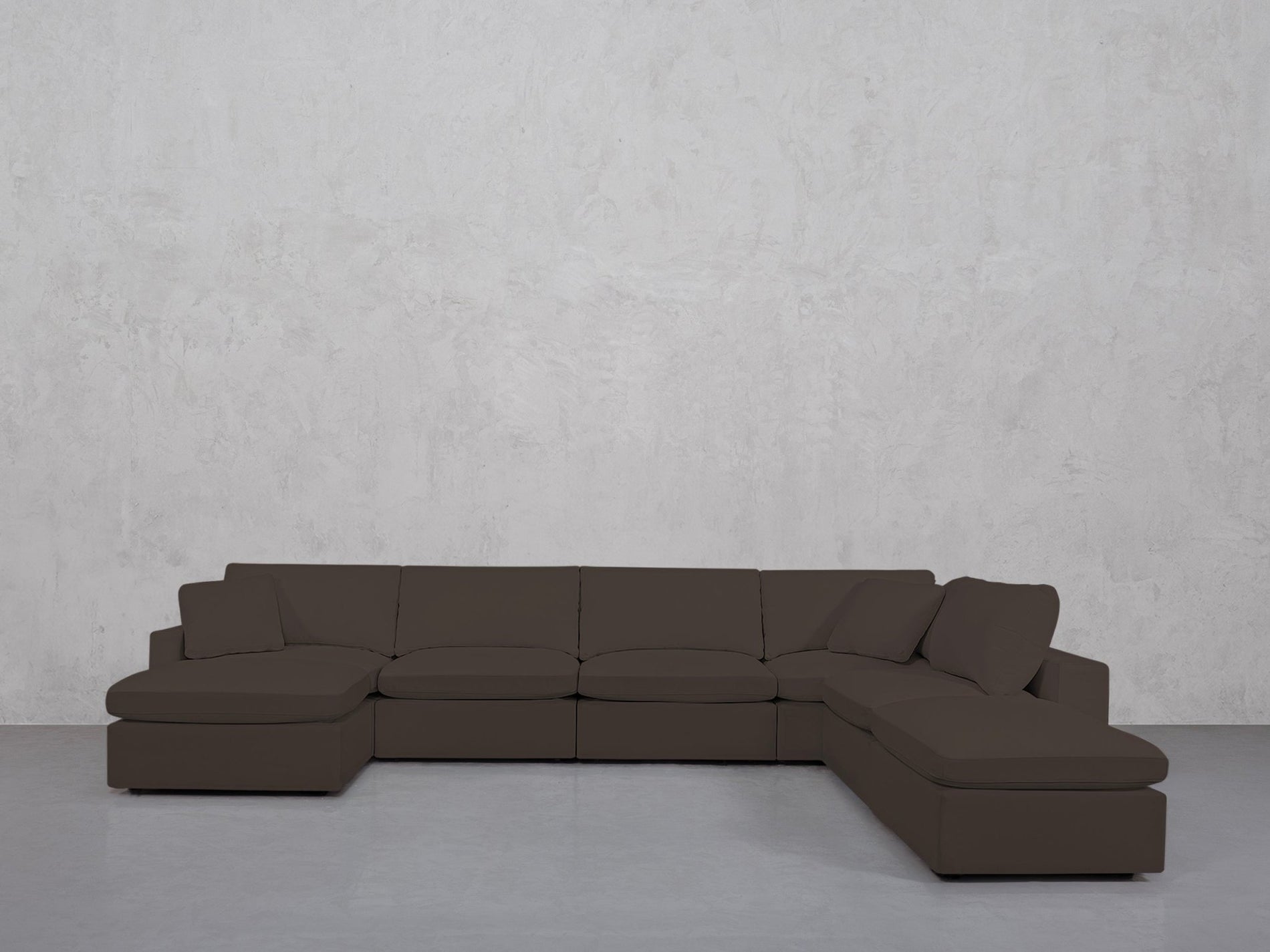 7-Seat Modular Chaise Corner Right Lounger Sectional (Thin Arm)