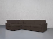4-Seat Modular Open Corner Sectional (Thin Arms)