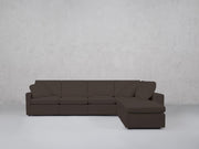 6-Seat Modular Corner Right Lounger Sectional (Thin Arms)