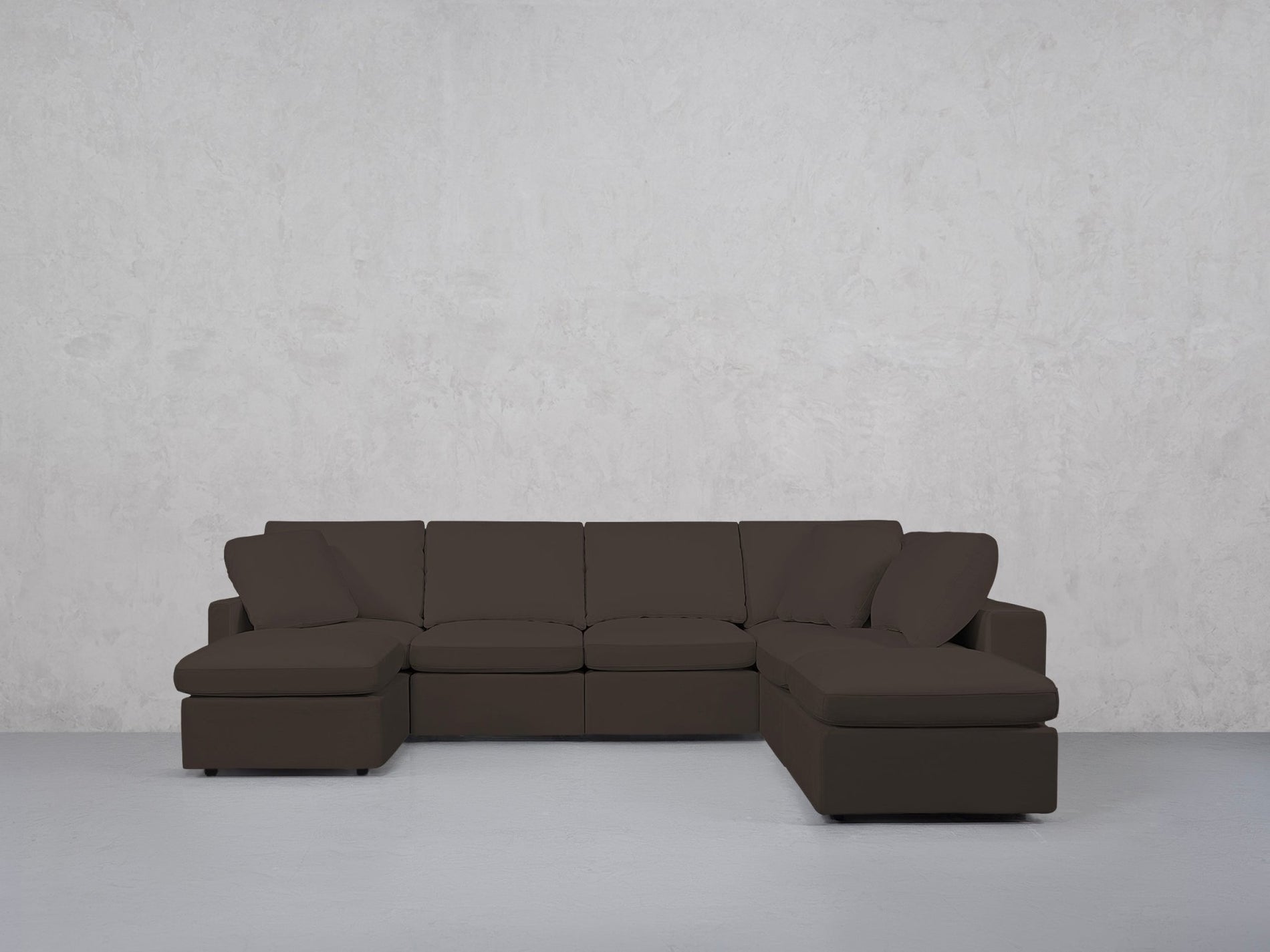 7-Seat Modular Chaise Corner Right Lounger Sectional (Thin Arm)