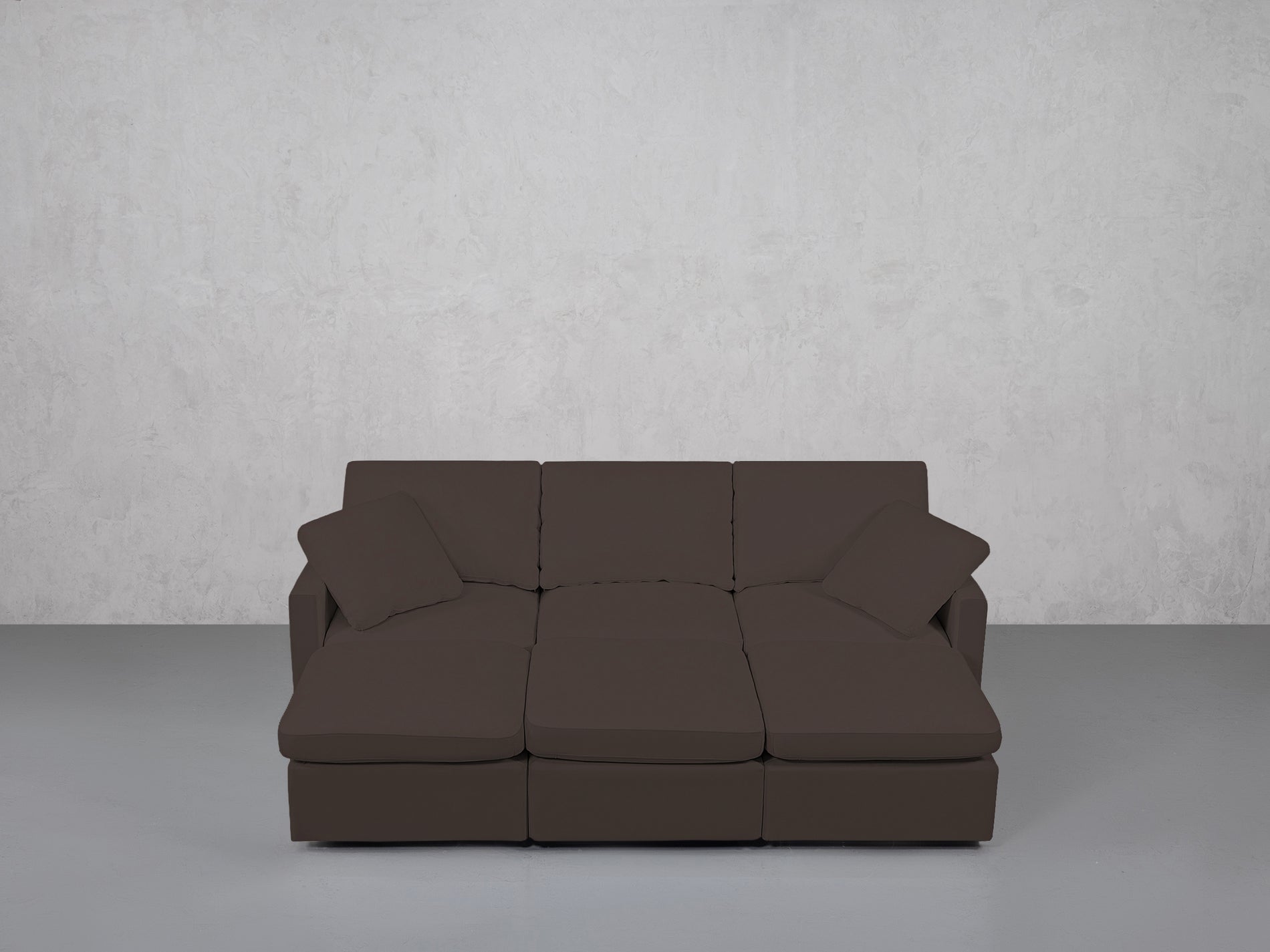 6-Seat Modular Daybed (Thin Arms)