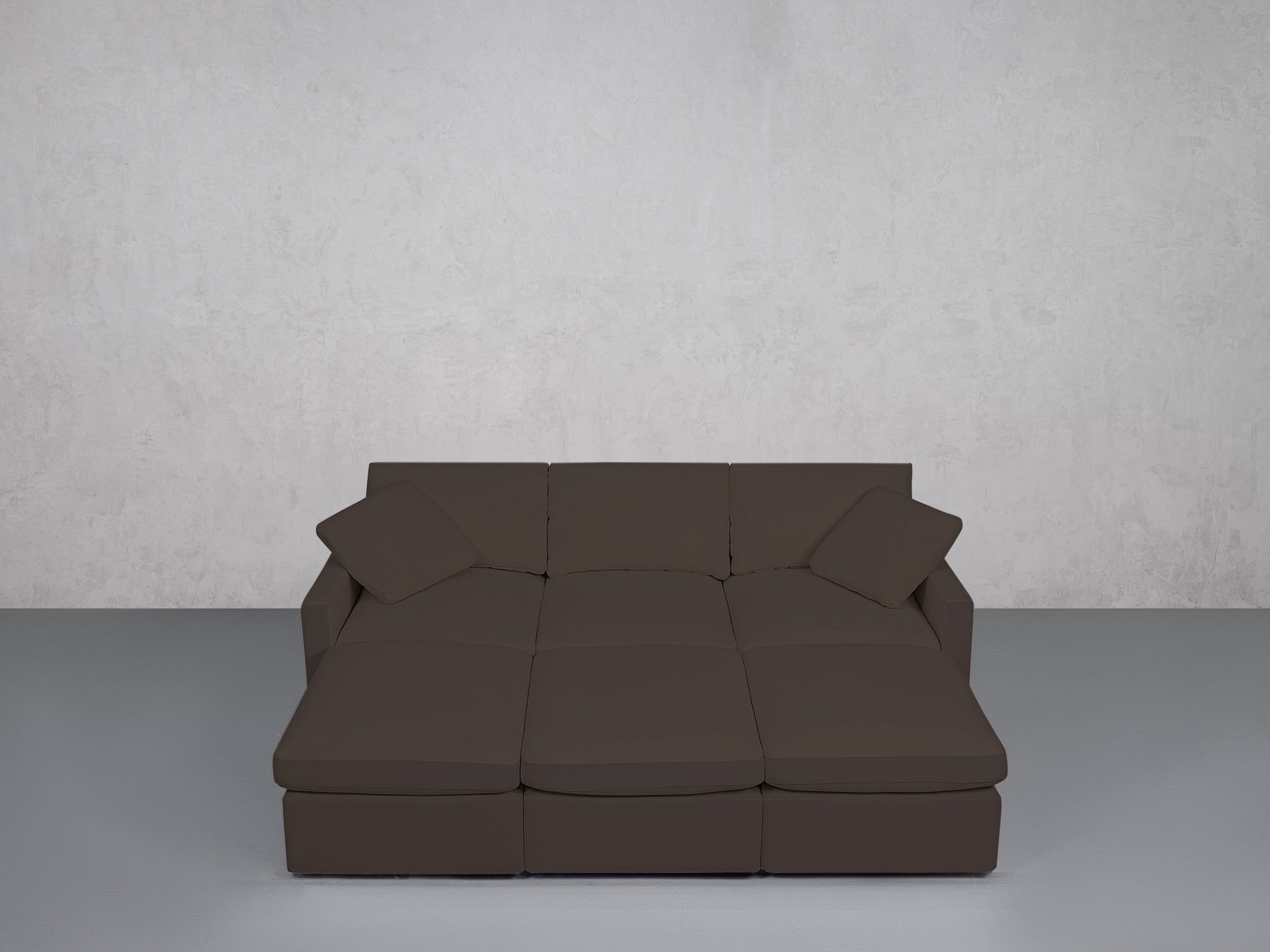 6-Seat Modular Daybed (Thin Arms)