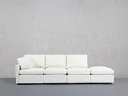 4-Seat Modular Lounger Sofa (Thin Arm)