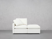 2-Seat Modular Lounger Loveseat (Thin Arm)