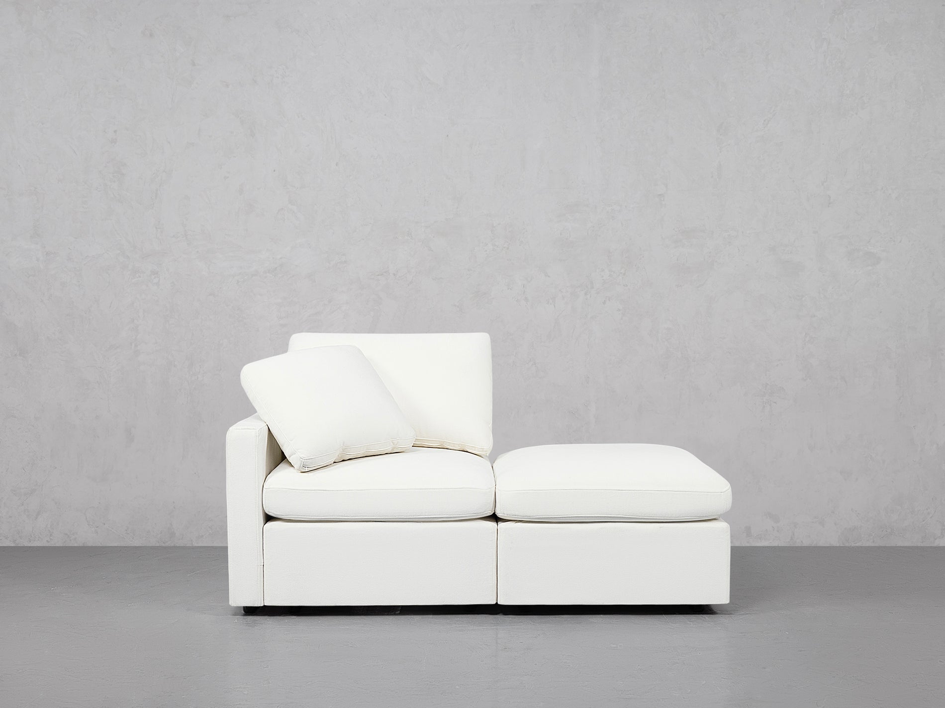 2-Seat Modular Lounger Loveseat (Thin Arm)