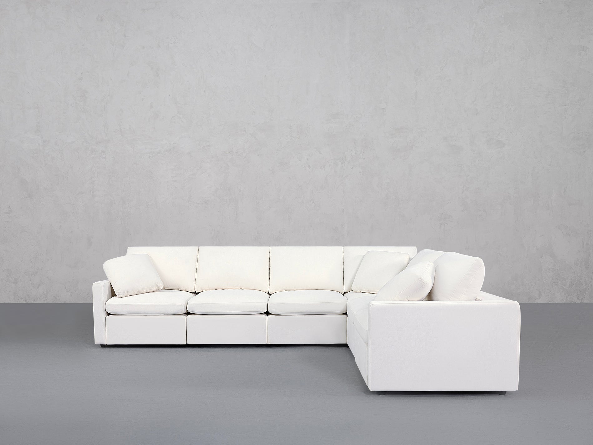 6-Seat Modular Corner Right Sectional (Thin Arms)
