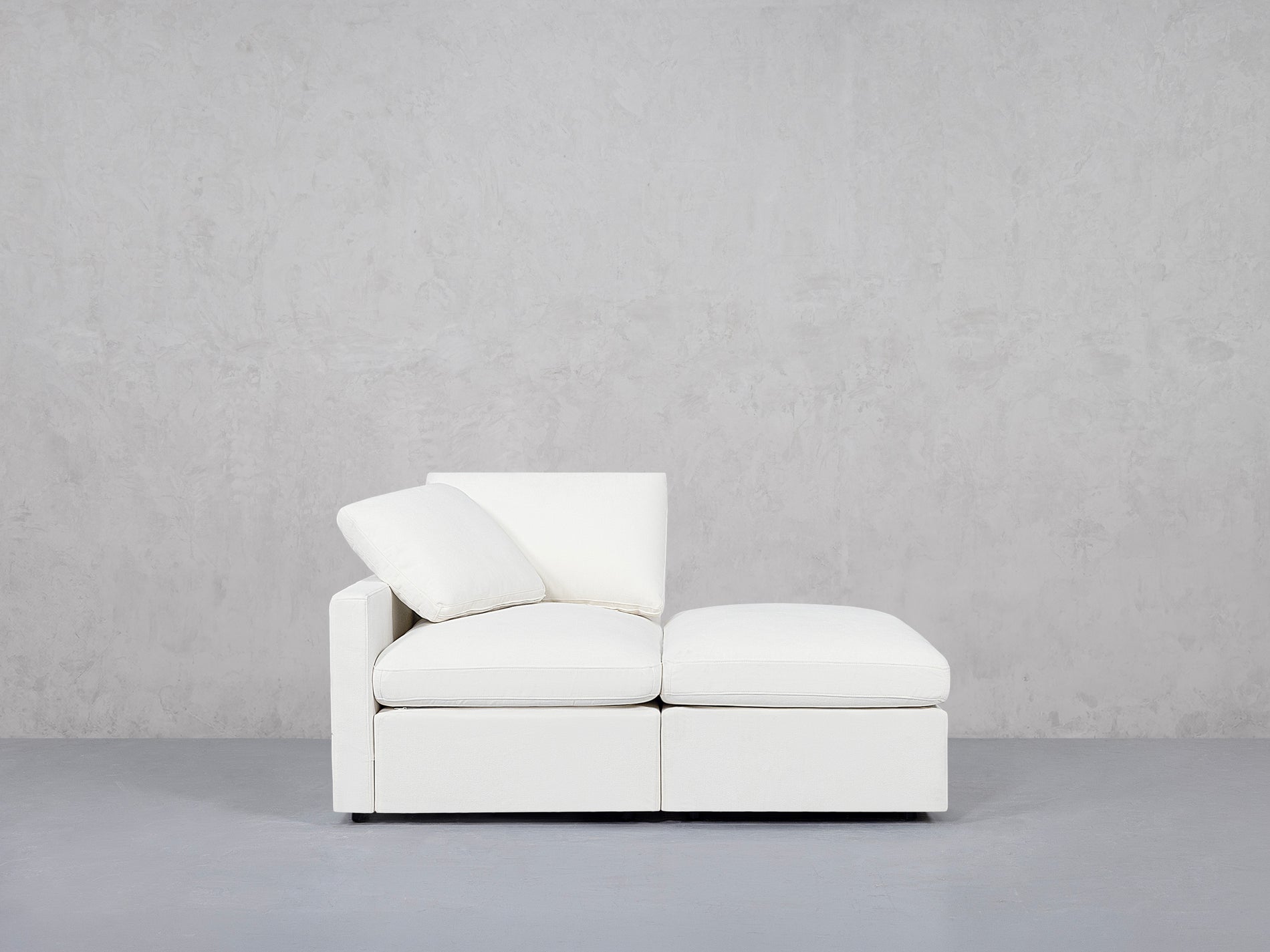 2-Seat Modular Lounger Loveseat (Thin Arm)