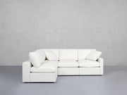 4-Seat Modular Open Corner Sectional (Thin Arm)