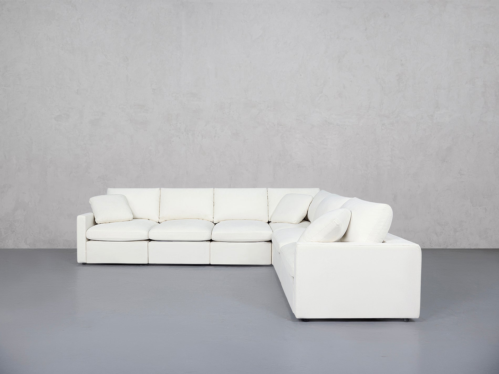 6-Seat Modular Corner Right Sectional (Thin Arms)