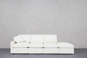 4-Seat Modular Lounger Sofa (Thin Arm)
