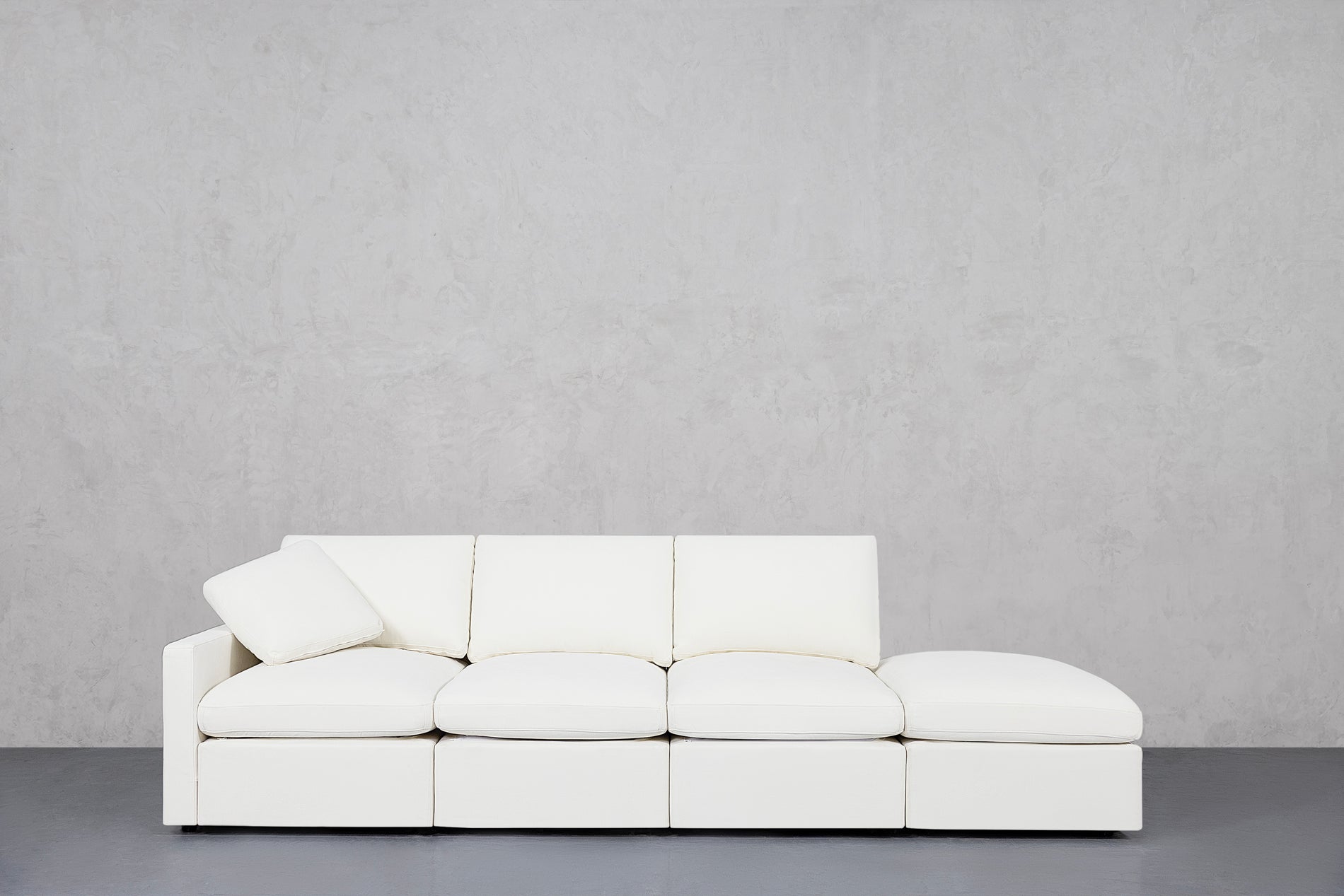 4-Seat Modular Lounger Sofa (Thin Arm)