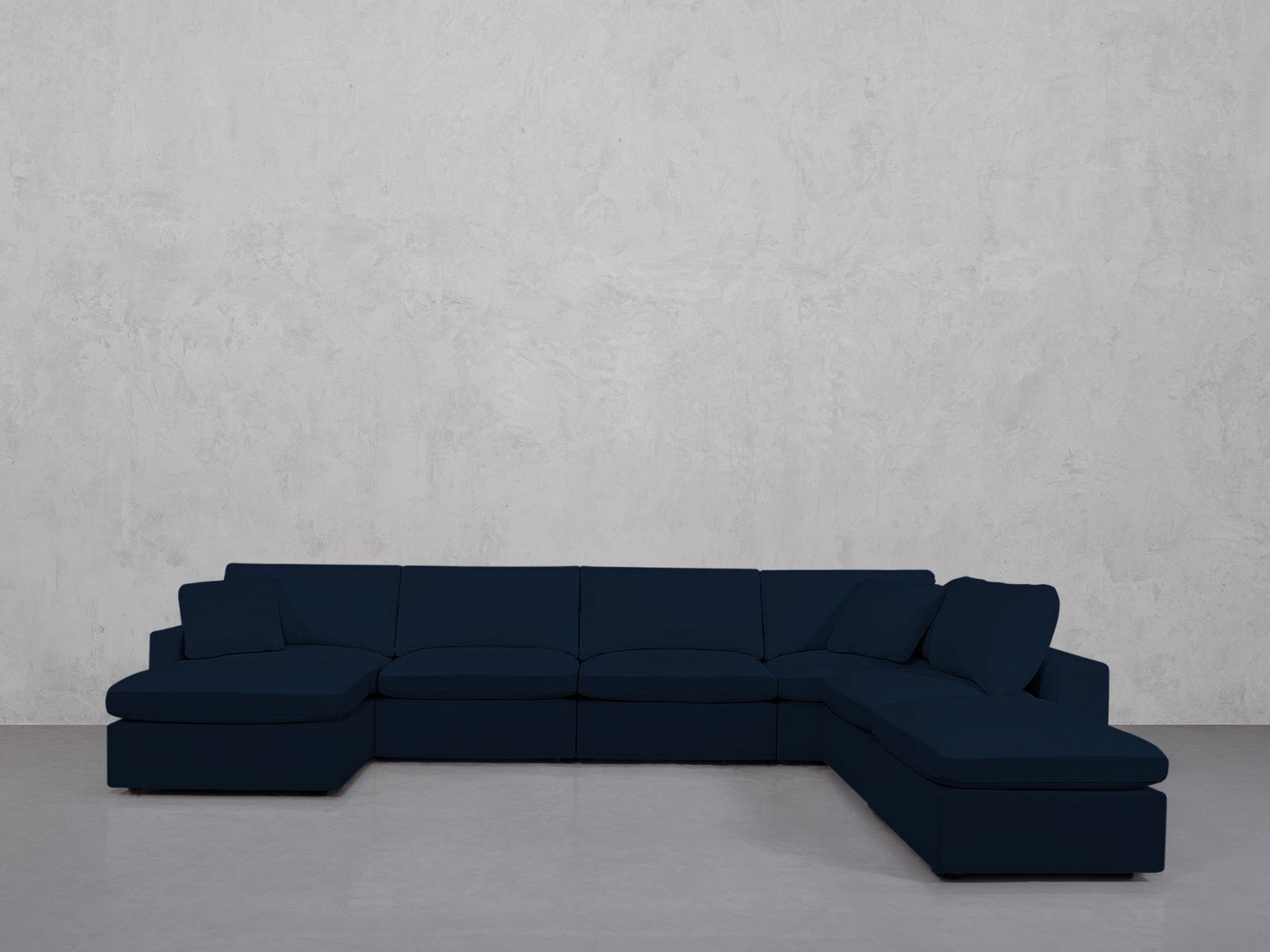 7-Seat Modular Chaise Corner Right Lounger Sectional (Thin Arm)