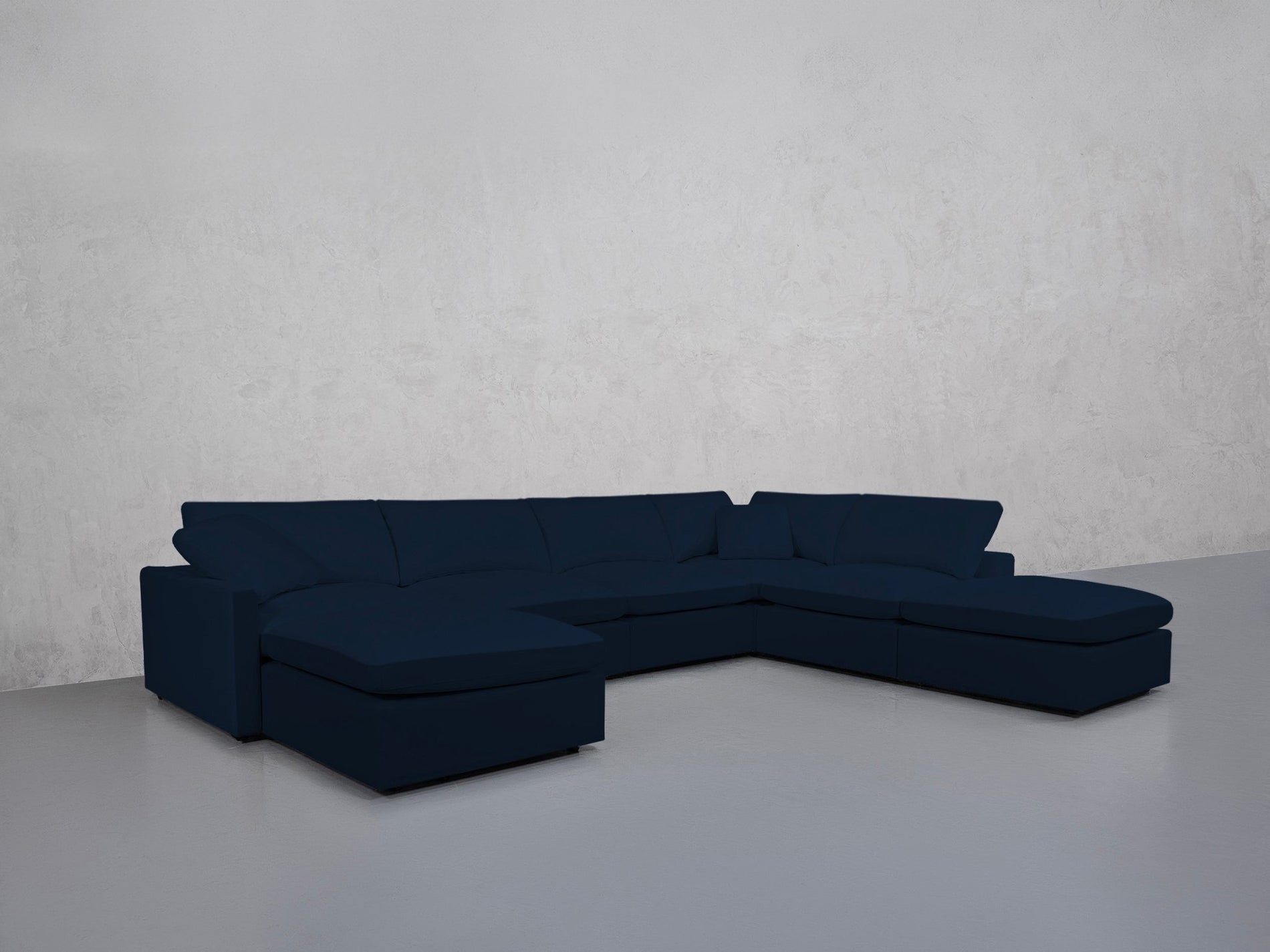 7-Seat Modular Chaise Corner Right Lounger Sectional (Thin Arm)
