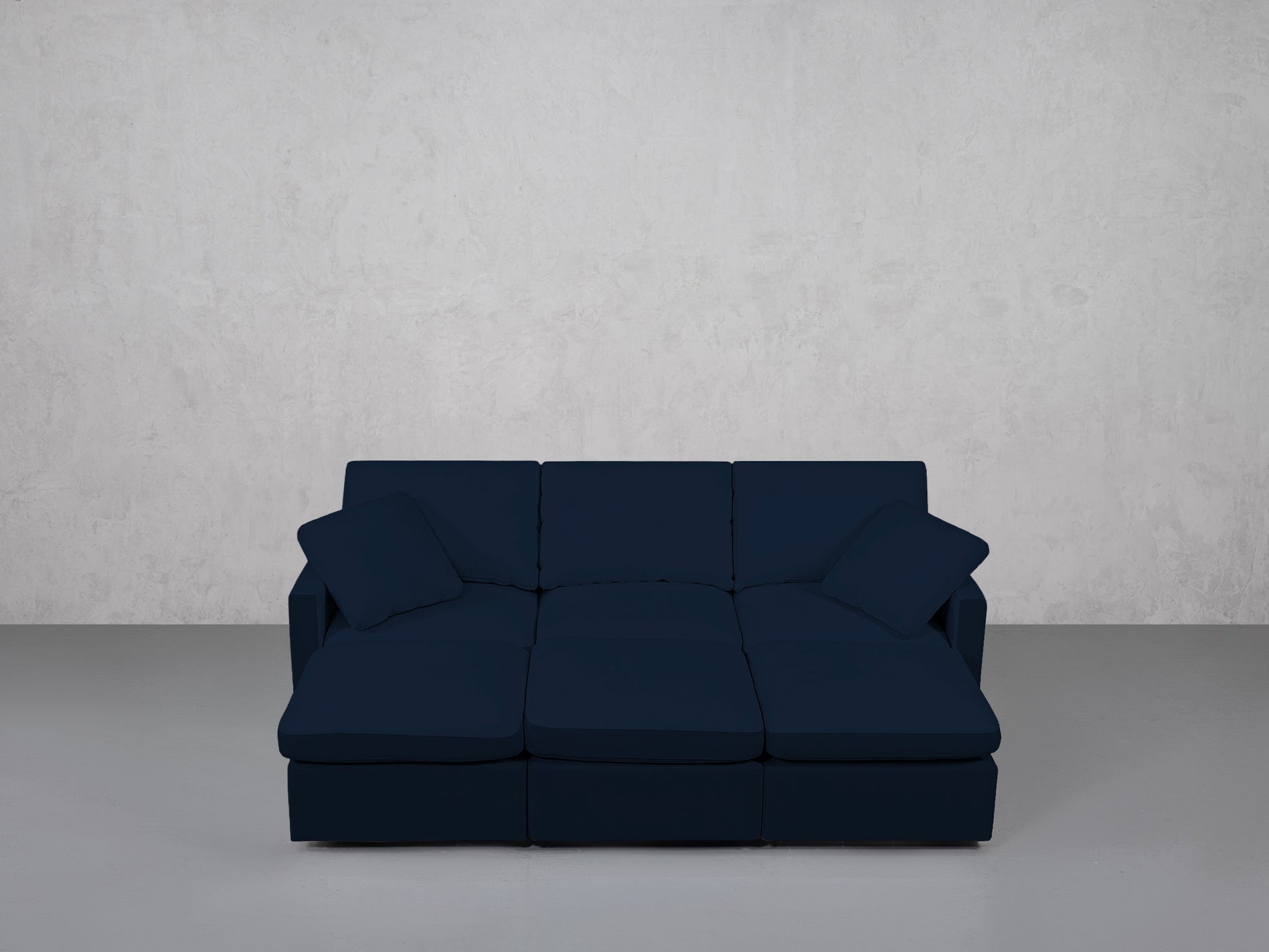6-Seat Modular Daybed (Thin Arms)