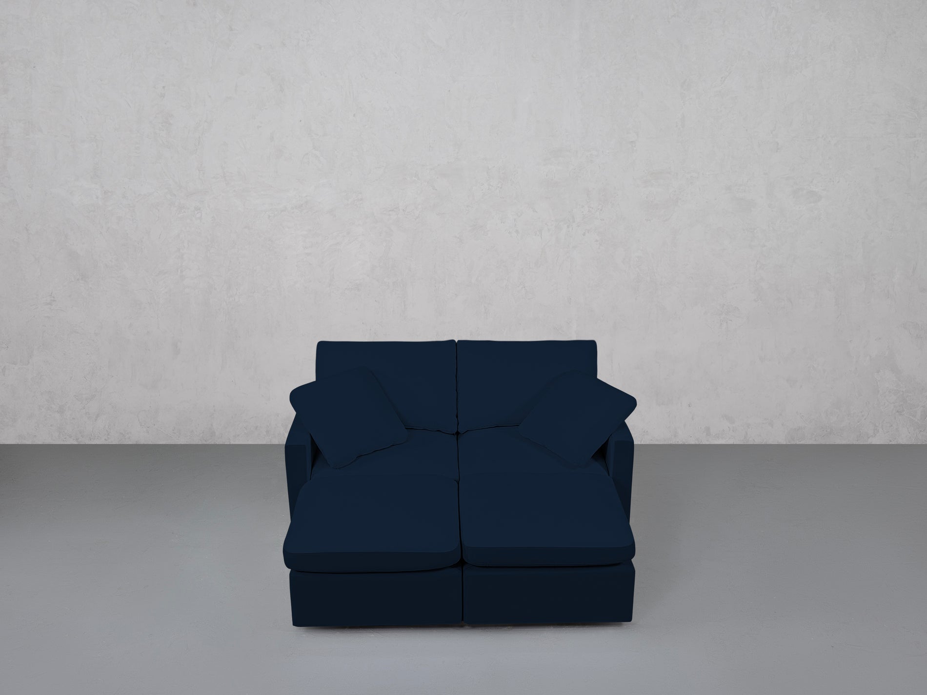 4-Seat Modular Daybed (Thin Arms)