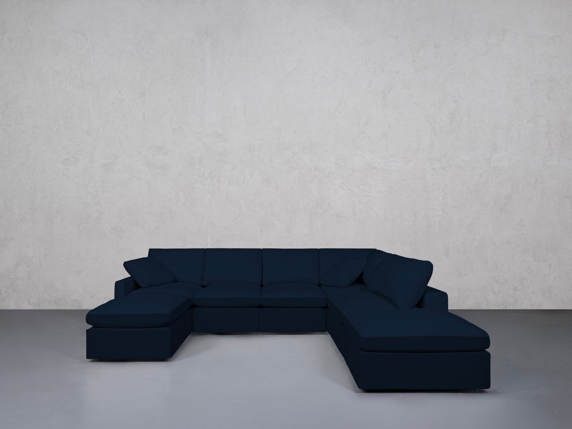 7-Seat Modular Chaise Corner Right Lounger Sectional (Thin Arm)