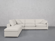 5-Seat Modular Corner Lounger Sectional (Thin Arms)