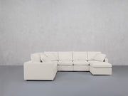 7-Seat Modular Chaise Corner Sectional (Thin Arms)