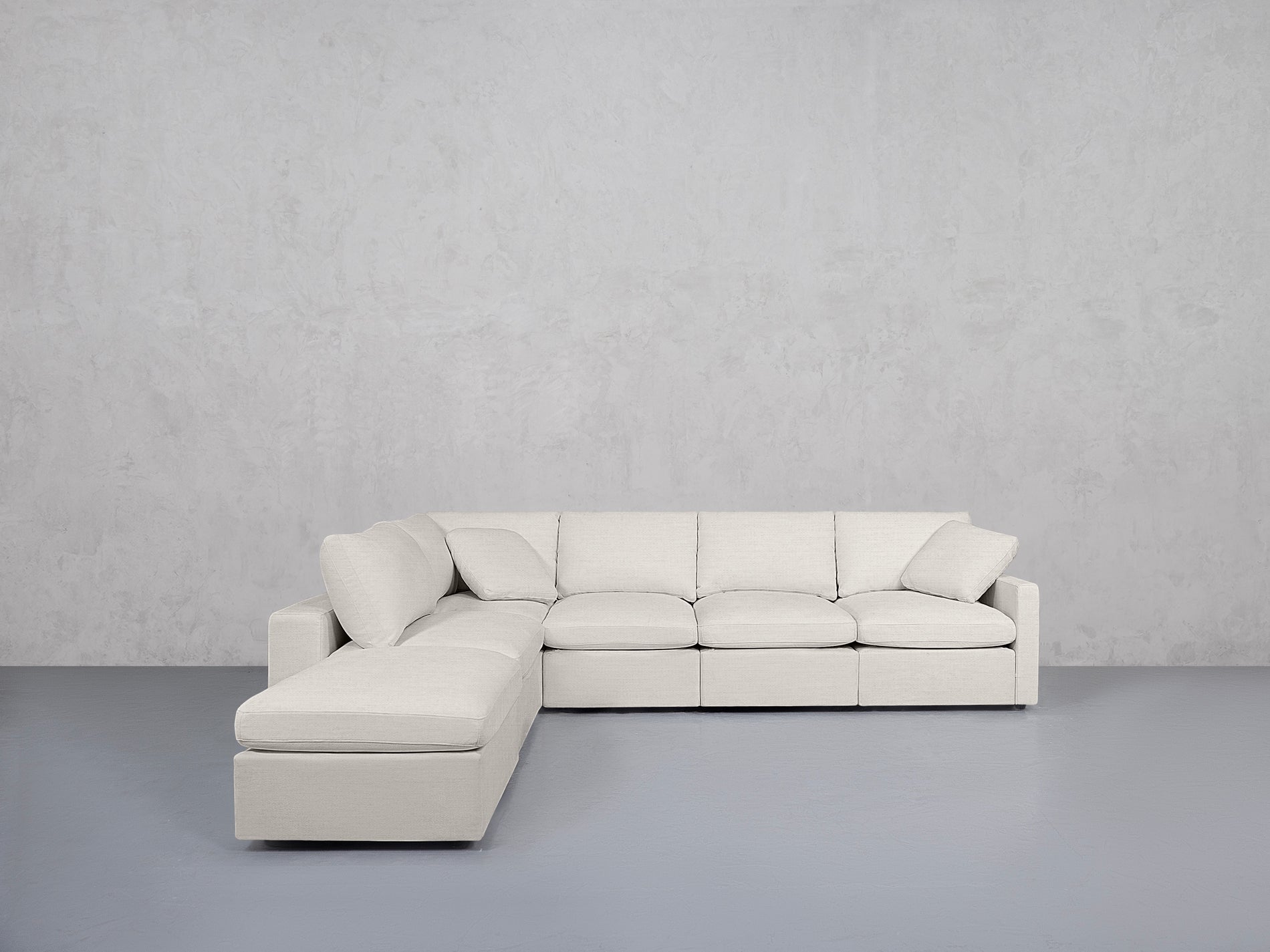 7-Seat Modular Chaise Corner Lounger Sectional (Thin Arms)