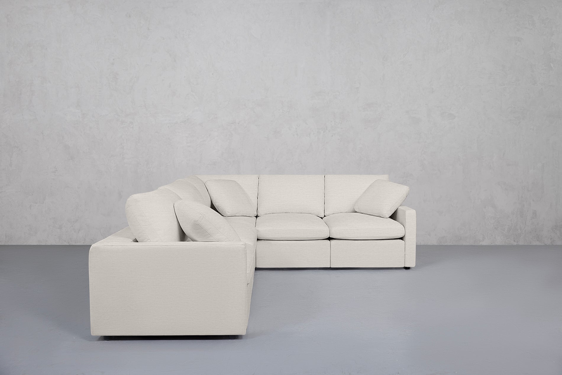 5-Seat Modular Corner Sectional (Thin Arms)
