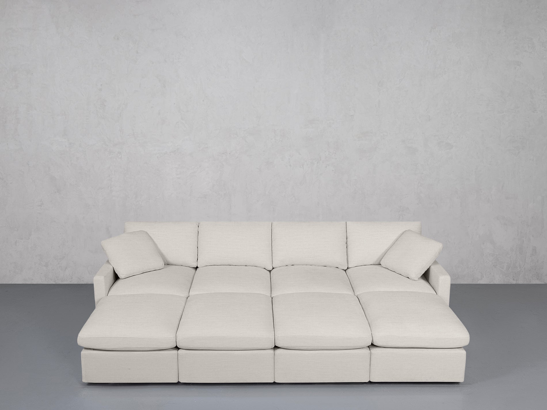8-Seat Modular Daybed (Thin Arms)