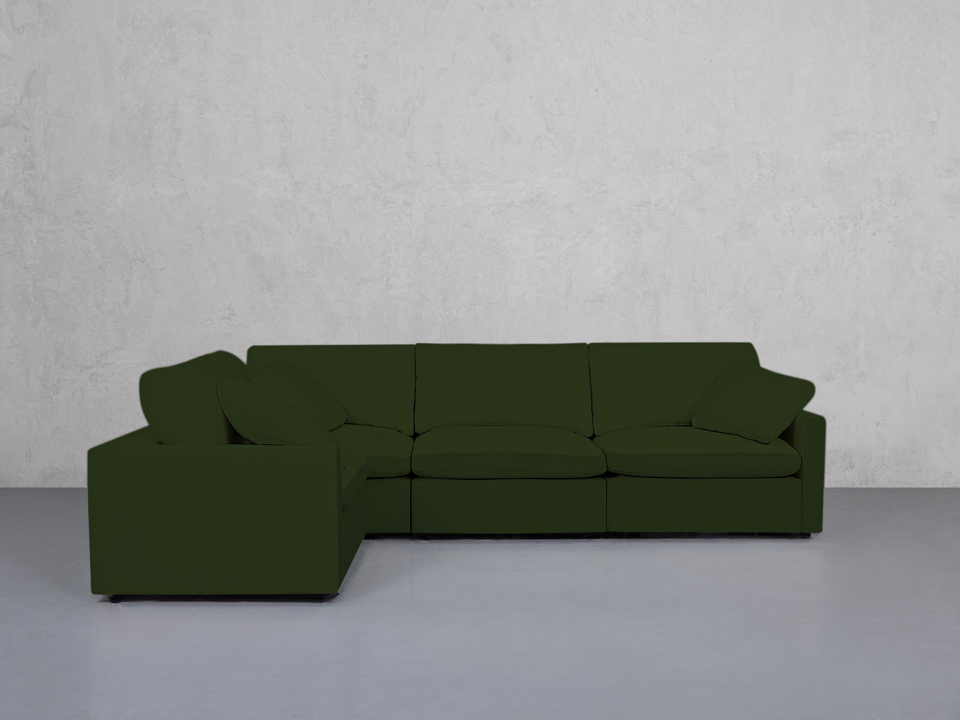 4-Seat Modular Corner Sectional (Thin Arms)