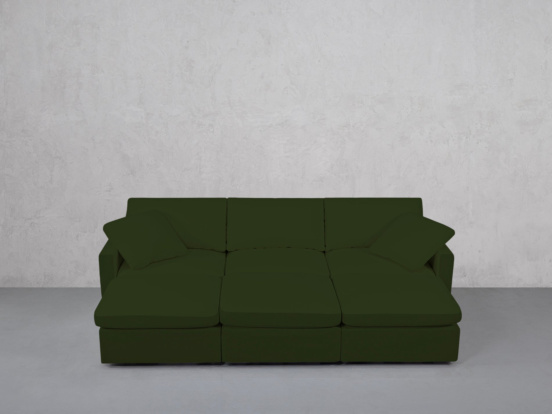 6-Seat Modular Daybed (Thin Arms)