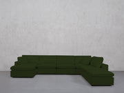 7-Seat Modular Chaise Corner Right Lounger Sectional (Thin Arm)