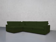 4-Seat Modular Open Corner Sectional (Thin Arms)
