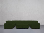 9-Seat Modular U-Sectional with Double Ottoman (Thin Arms)