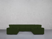 8-Seat Modular U-Sectional (Thin Arms)