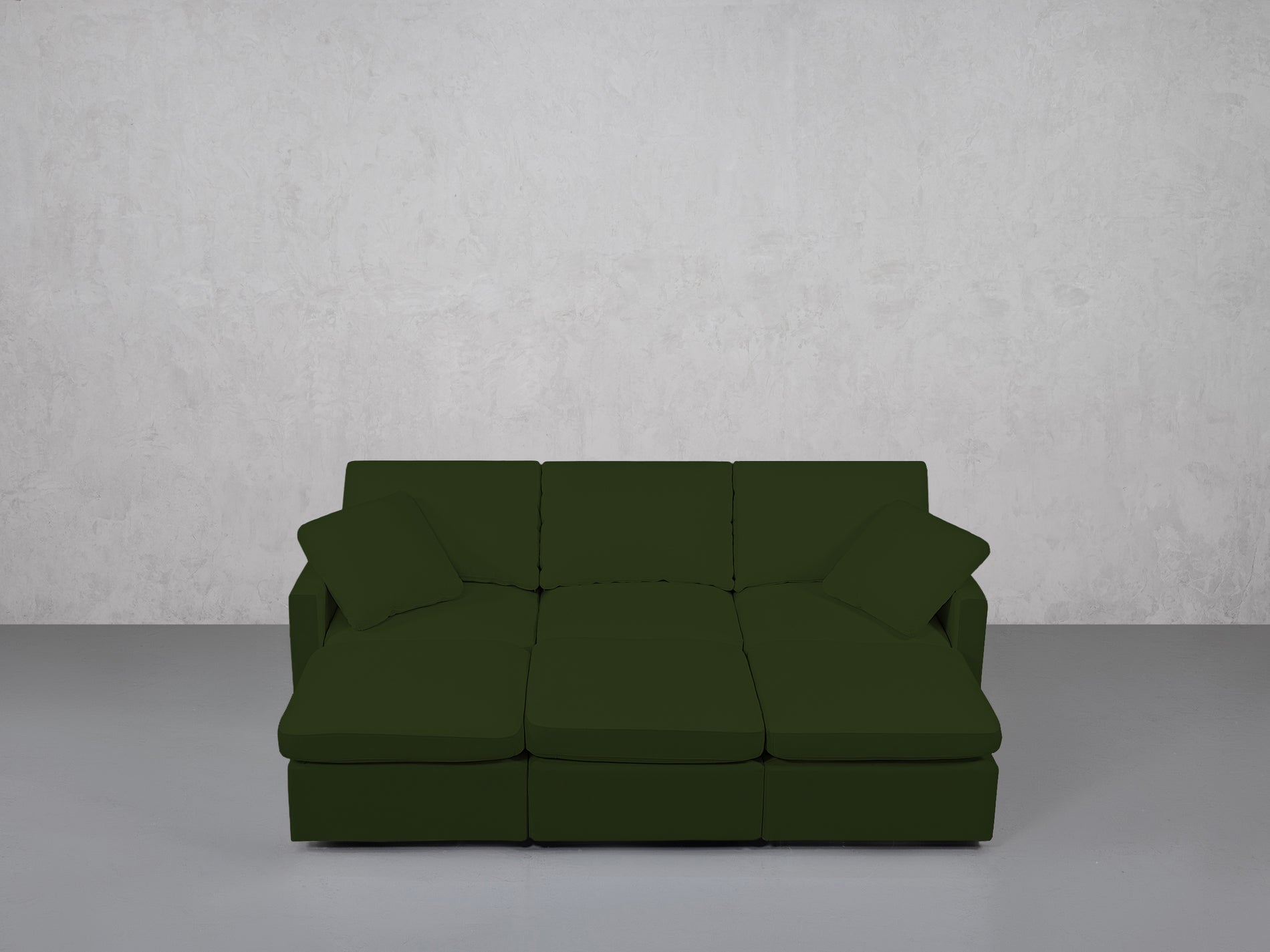 6-Seat Modular Daybed (Thin Arms)